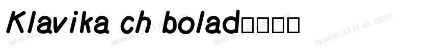 Klavika ch bolad字体转换